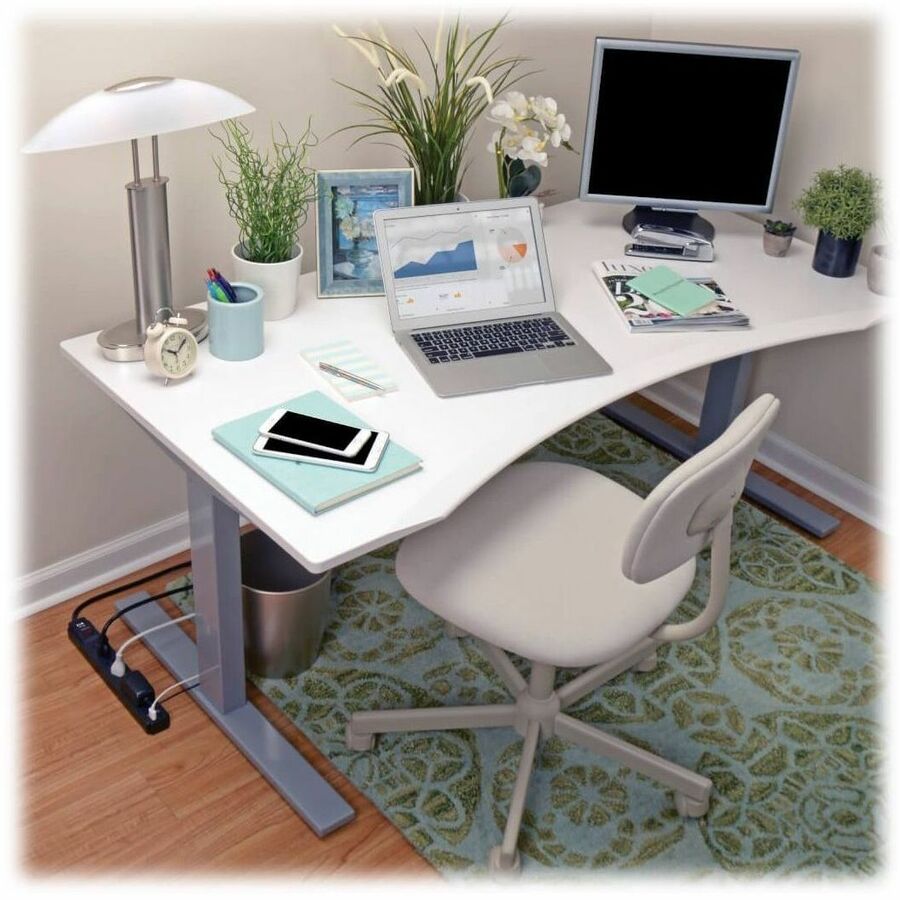 Protect It! Surge Protector, 6 AC Outlets/2 USB Ports, 6 ft Cord, 990 J, Black
