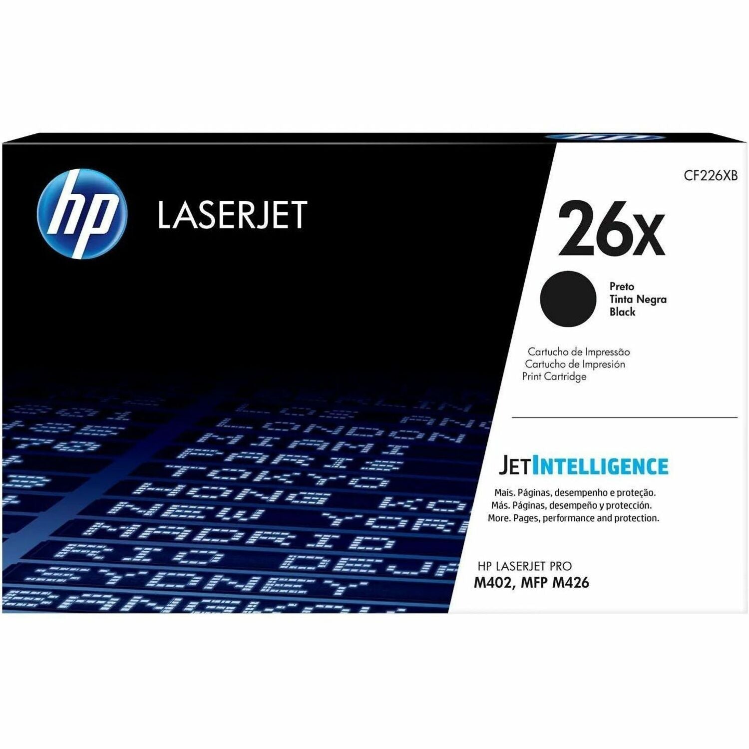 HP 26X, (CF226X) High-Yield Black Original LaserJet Toner Cartridge