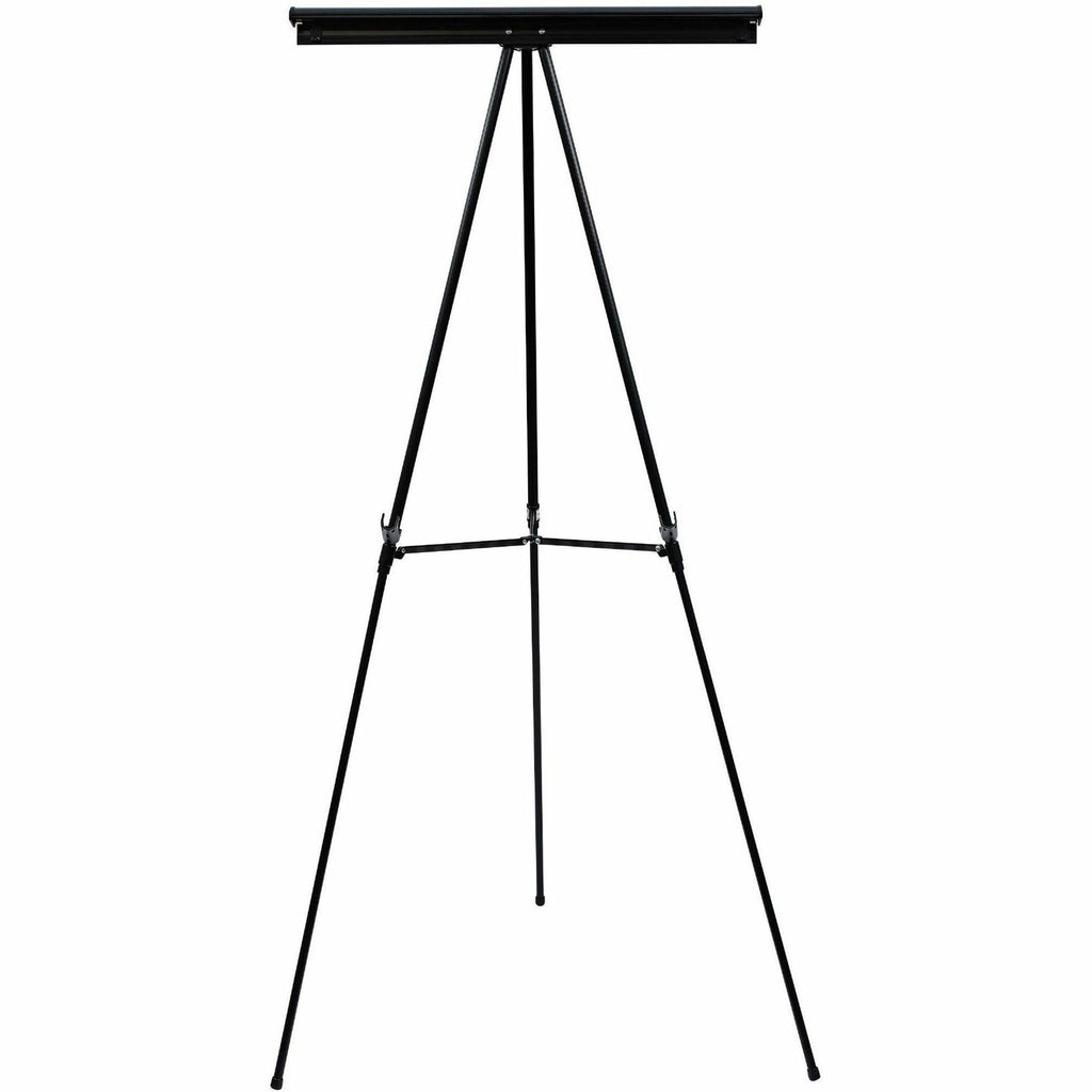 Telescoping Tripod Display Easel, Adjusts 35" to 64" High, Metal, Black