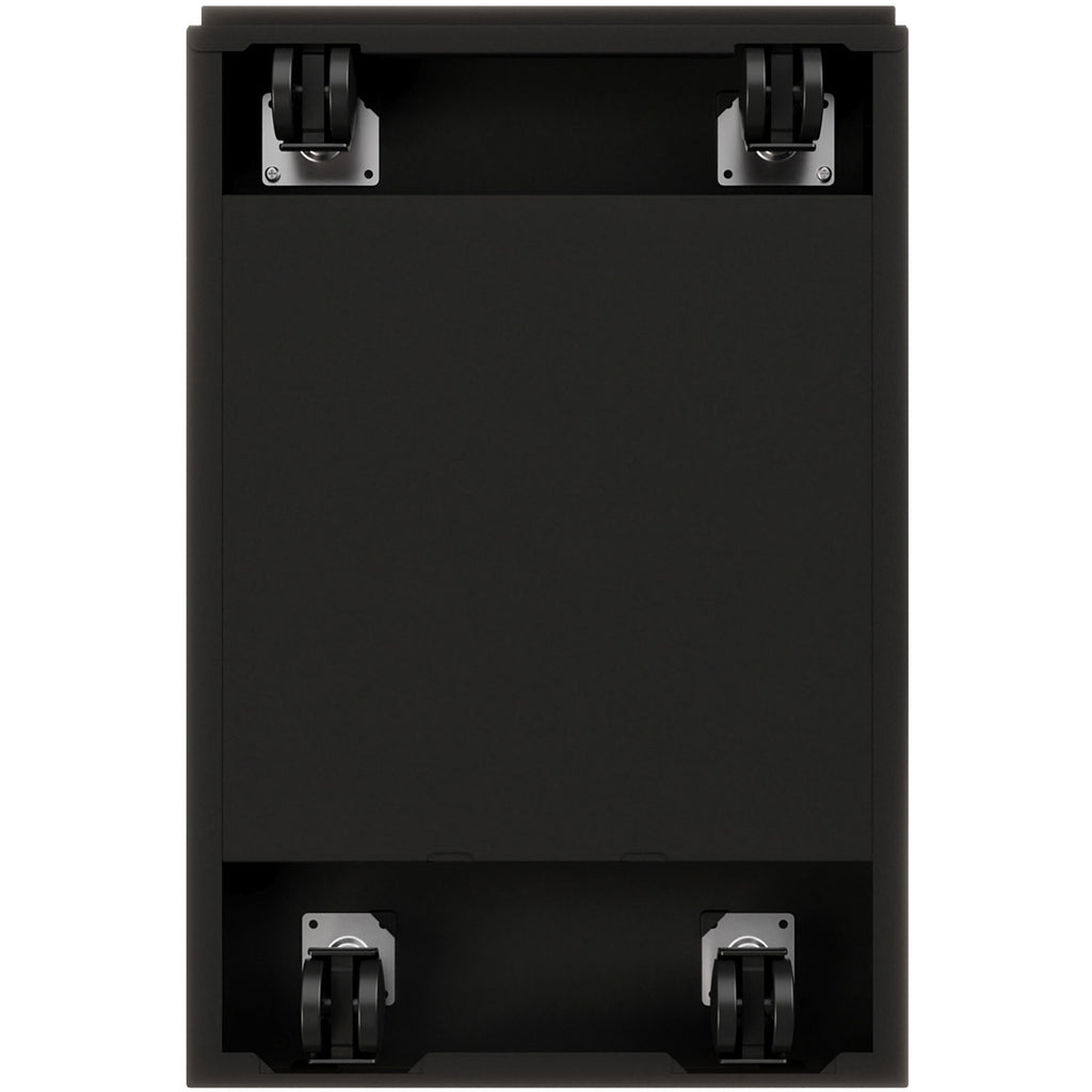 Lorell Premium Box/File Mobile File Cabinet with Arm Pull - 15" x 19.9" x 21.8" - 2 x Drawer(s) for Box, File - Letter - Pencil Tray, Ball-bearing Suspension, Drawer Extension, Durable - Black - Steel - Recycled - 