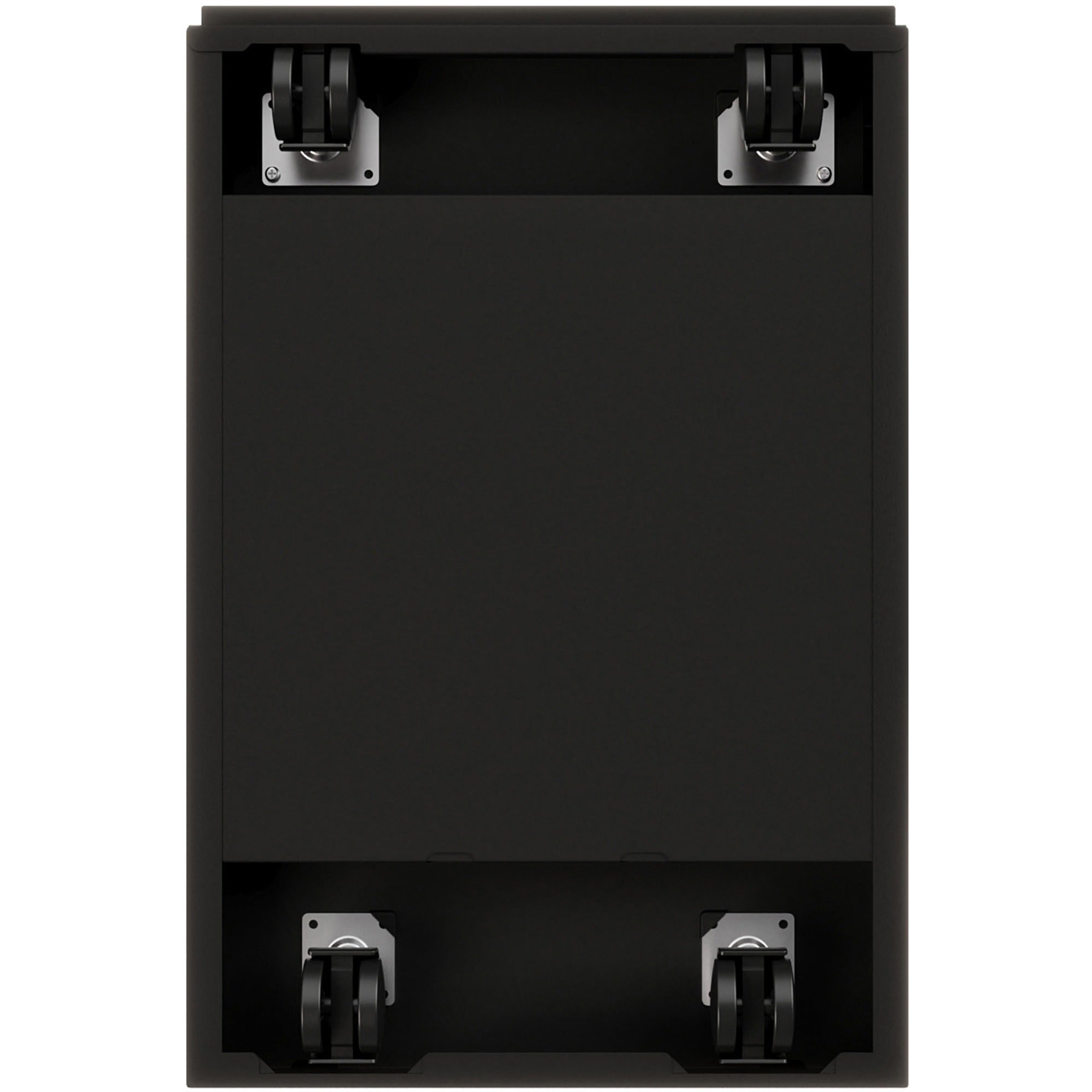 Lorell Premium Box/File Mobile File Cabinet with Arm Pull - 15" x 19.9" x 21.8" - 2 x Drawer(s) for Box, File - Letter - Pencil Tray, Ball-bearing Suspension, Drawer Extension, Durable - Black - Steel - Recycled - 