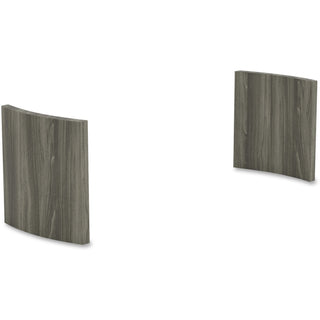 Mayline Gray Laminate Conference Table Panel Base - 2.3" x 27.6"28.5" - Finish: Gray Steel Laminate - Stain Resistant - For Conference Room - 