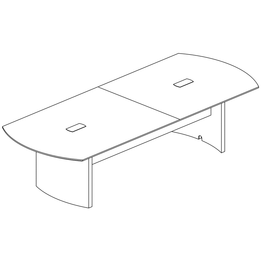 mayline-gray-laminate-medina-conference-tabletop-60-x-481-beveled-edge-finish-gray-steel-laminate-silver-stain-resistant-water-resistant-abrasion-resistant-grommet-durable-for-conference-room_mlnmnct120tlgs - 3