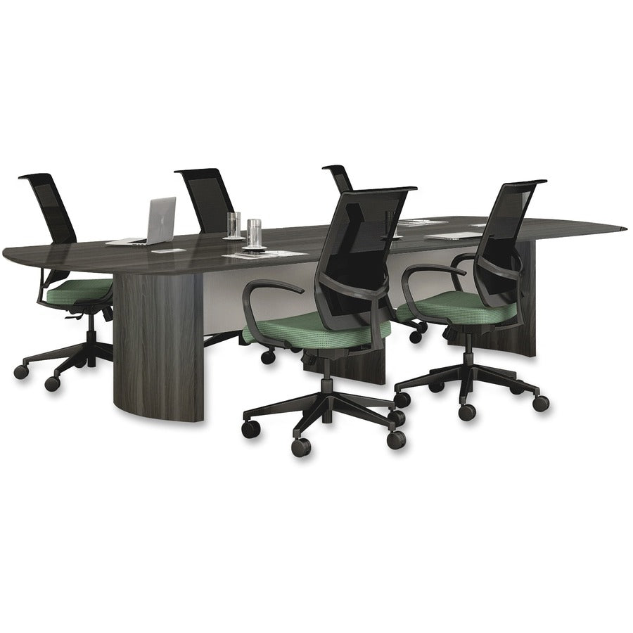 mayline-gray-laminate-medina-conference-tabletop-60-x-481-beveled-edge-finish-gray-steel-laminate-silver-stain-resistant-water-resistant-abrasion-resistant-grommet-durable-for-conference-room_mlnmnct120tlgs - 4