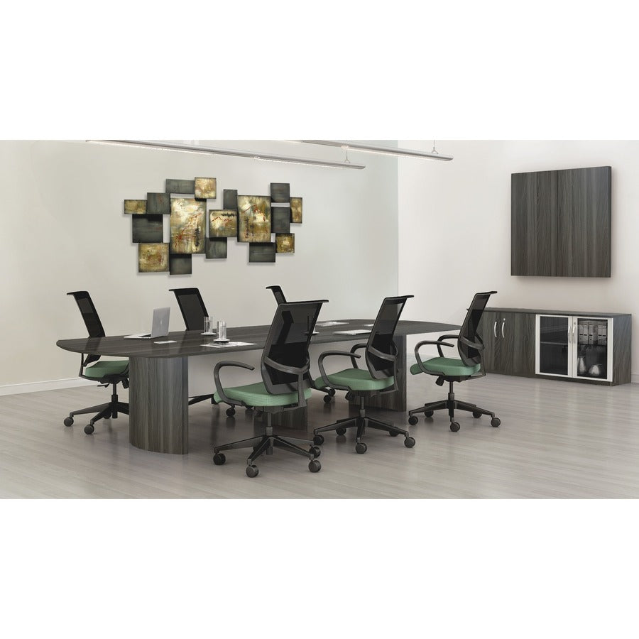 mayline-gray-laminate-medina-conference-tabletop-60-x-481-beveled-edge-finish-gray-steel-laminate-silver-stain-resistant-water-resistant-abrasion-resistant-grommet-durable-for-conference-room_mlnmnct120tlgs - 6