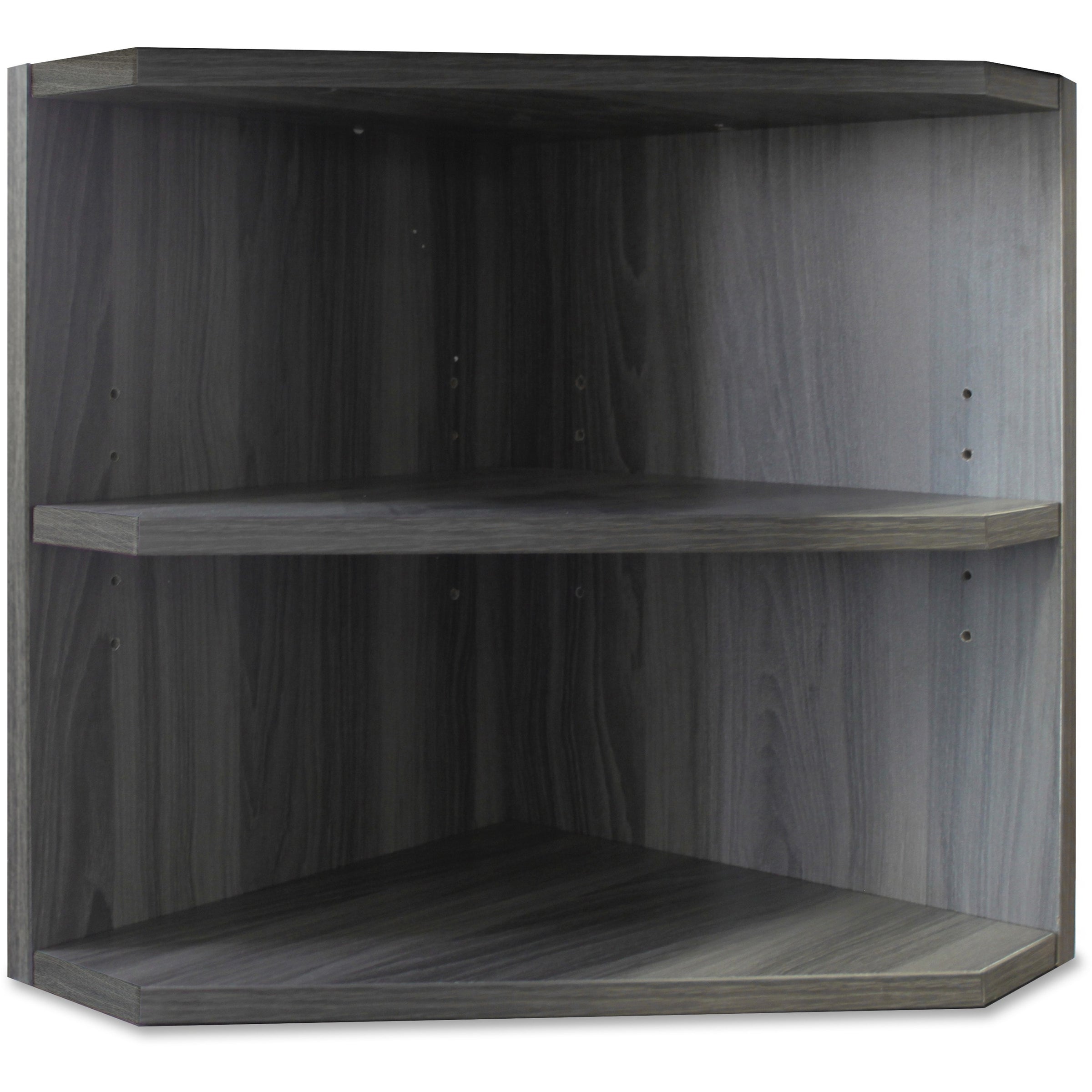 Mayline Medina Corner Support for Hutches - 15" x 15"20" - 2 Shelve(s) - Finish: Gray Steel Laminate - Abrasion Resistant, Stain Resistant, Water Resistant, Durable - For Office