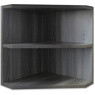 Mayline Medina Corner Support for Hutches - 15" x 15"20" - 2 Shelve(s) - Finish: Gray Steel Laminate - Abrasion Resistant, Stain Resistant, Water Resistant, Durable - For Office