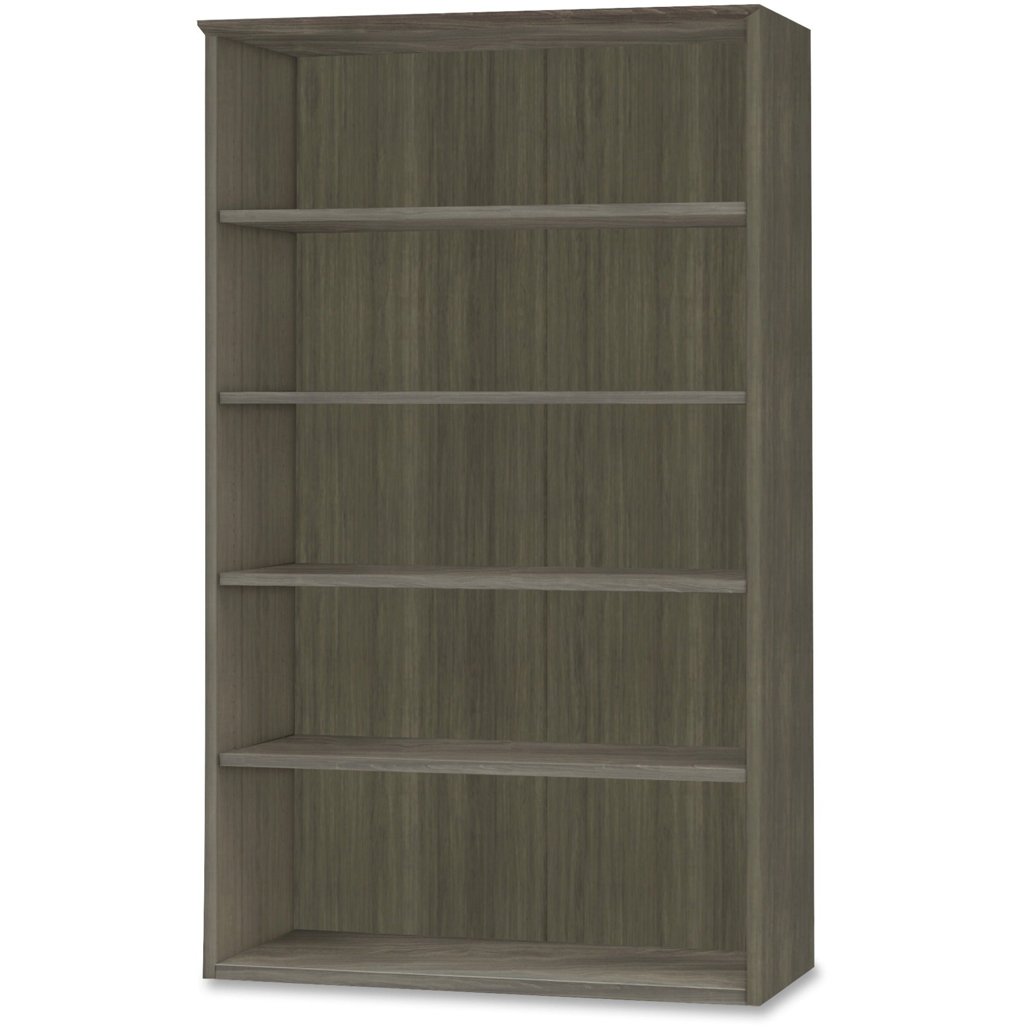 mayline-medina-series-gray-laminate-5-shelf-bookcase-36-x-1368-bookshelf-1-shelf-5-shelves-4-adjustable-shelfves-finish-gray-steel-laminate-stain-resistant-water-resistant-abrasion-resistant-durable-leveler-for-book_mlnmvb5lgs - 1