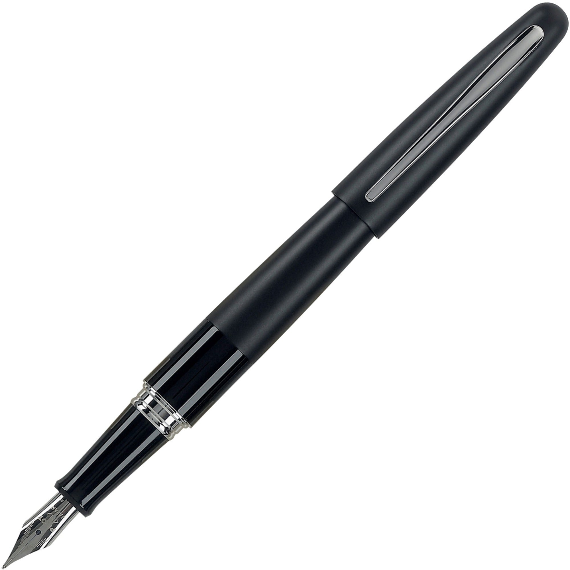 MR Metropolitan Collection Fountain Pen, Medium 1 mm, Black Ink, Black