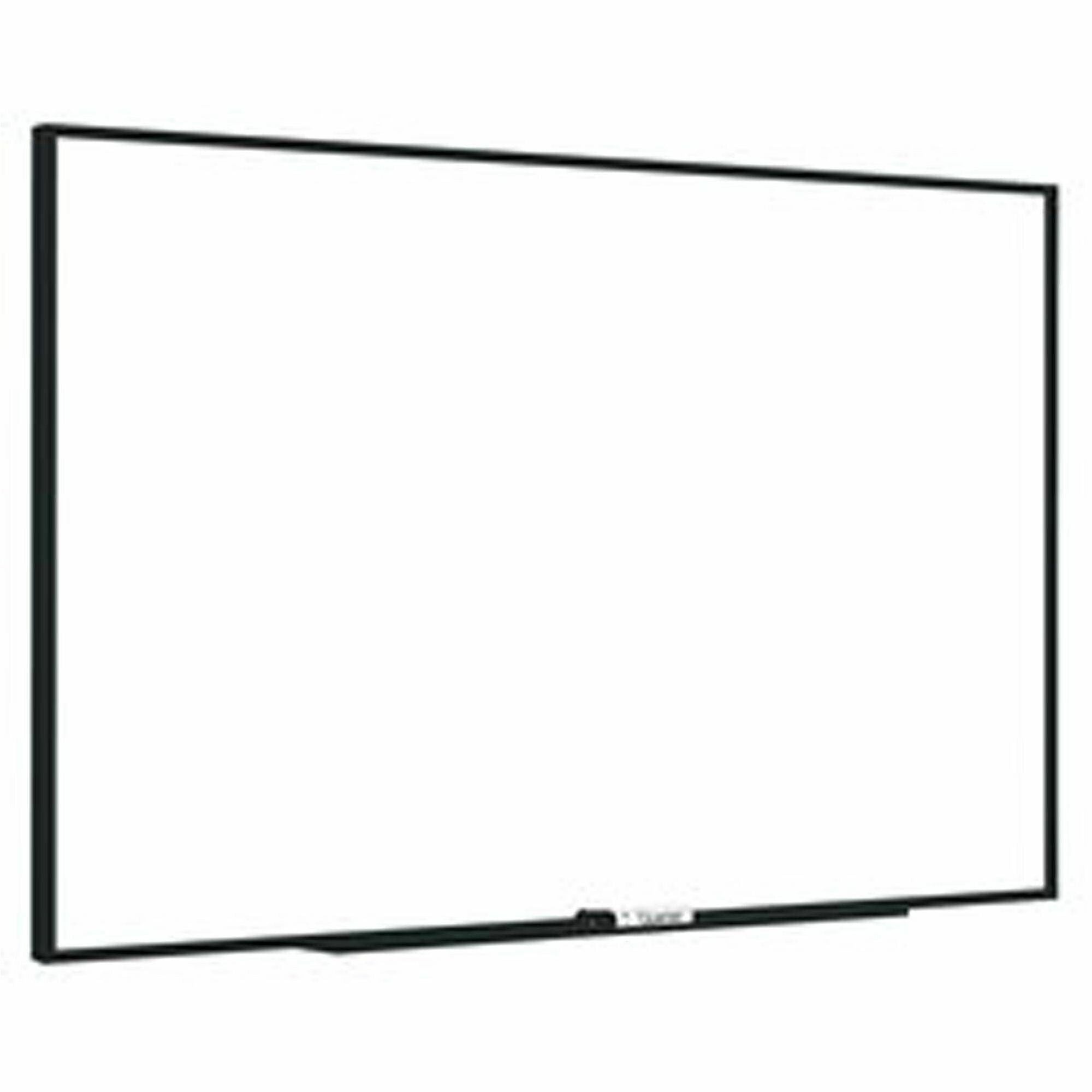 Fusion Nano-Clean Magnetic Whiteboard, 48 x 36, White Surface, Black Aluminum Frame