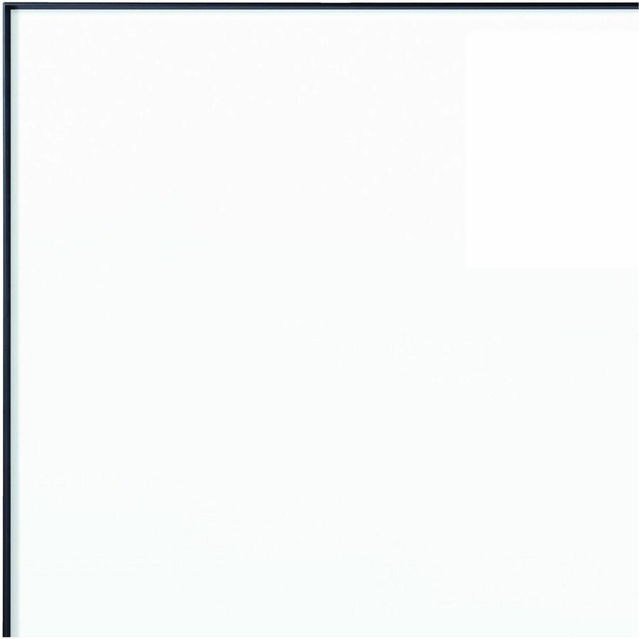 Fusion Nano-Clean Magnetic Whiteboard, 48 x 36, White Surface, Black Aluminum Frame