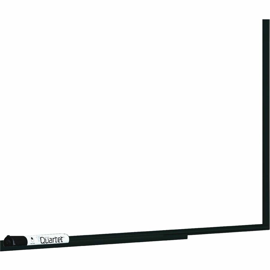 Fusion Nano-Clean Magnetic Whiteboard, 48 x 36, White Surface, Black Aluminum Frame