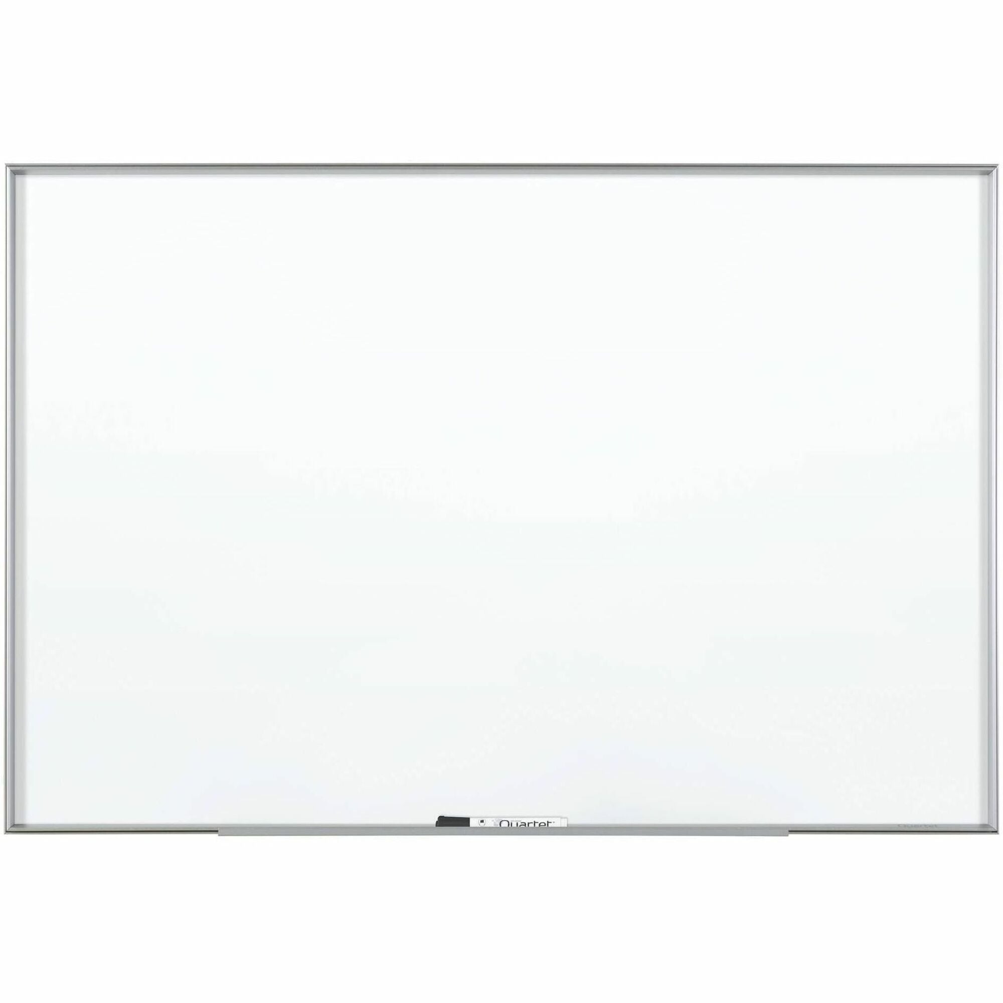 Fusion Nano-Clean Magnetic Whiteboard, 72 x 48, White Surface, Silver Aluminum Frame