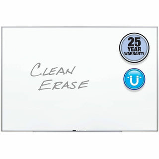 Fusion Nano-Clean Magnetic Whiteboard, 72 x 48, White Surface, Silver Aluminum Frame