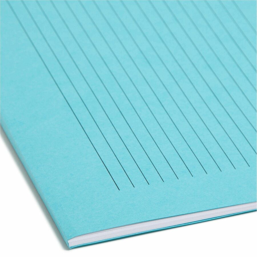 Smead SuperTab 1/3 Tab Cut Letter Recycled Top Tab File Folder - 8 1/2" x 11" - 1 x 2K Fastener(s) - Top Tab Location - Pink, Yellow, Goldenrod, Aqua - 10% Recycled - 24 / Pack