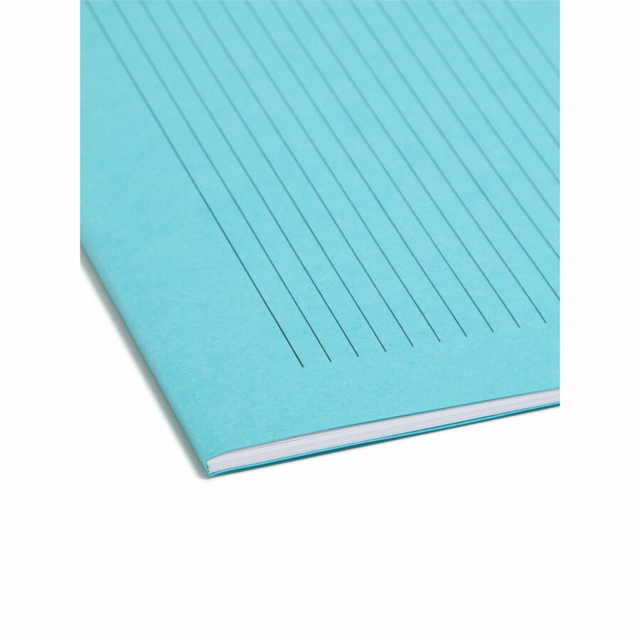 Smead SuperTab 1/3 Tab Cut Letter Recycled Top Tab File Folder - 8 1/2" x 11" - 1 x 2K Fastener(s) - Top Tab Location - Pink, Yellow, Goldenrod, Aqua - 10% Recycled - 24 / Pack