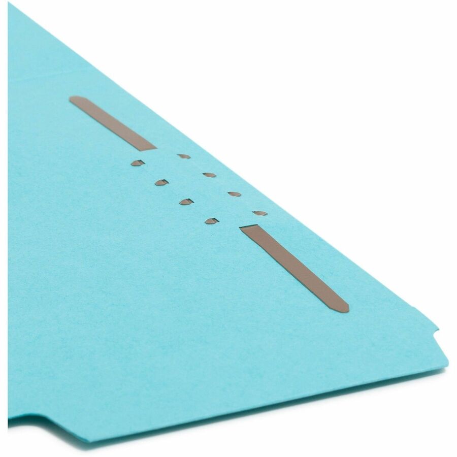 Smead SuperTab 1/3 Tab Cut Letter Recycled Top Tab File Folder - 8 1/2" x 11" - 1 x 2K Fastener(s) - Top Tab Location - Pink, Yellow, Goldenrod, Aqua - 10% Recycled - 24 / Pack