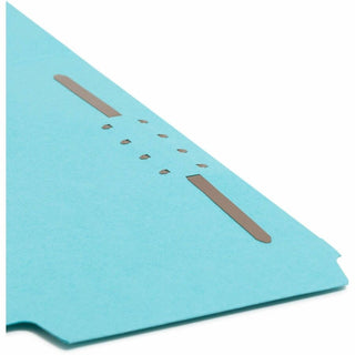 Smead SuperTab 1/3 Tab Cut Letter Recycled Top Tab File Folder - 8 1/2" x 11" - 1 x 2K Fastener(s) - Top Tab Location - Pink, Yellow, Goldenrod, Aqua - 10% Recycled - 24 / Pack