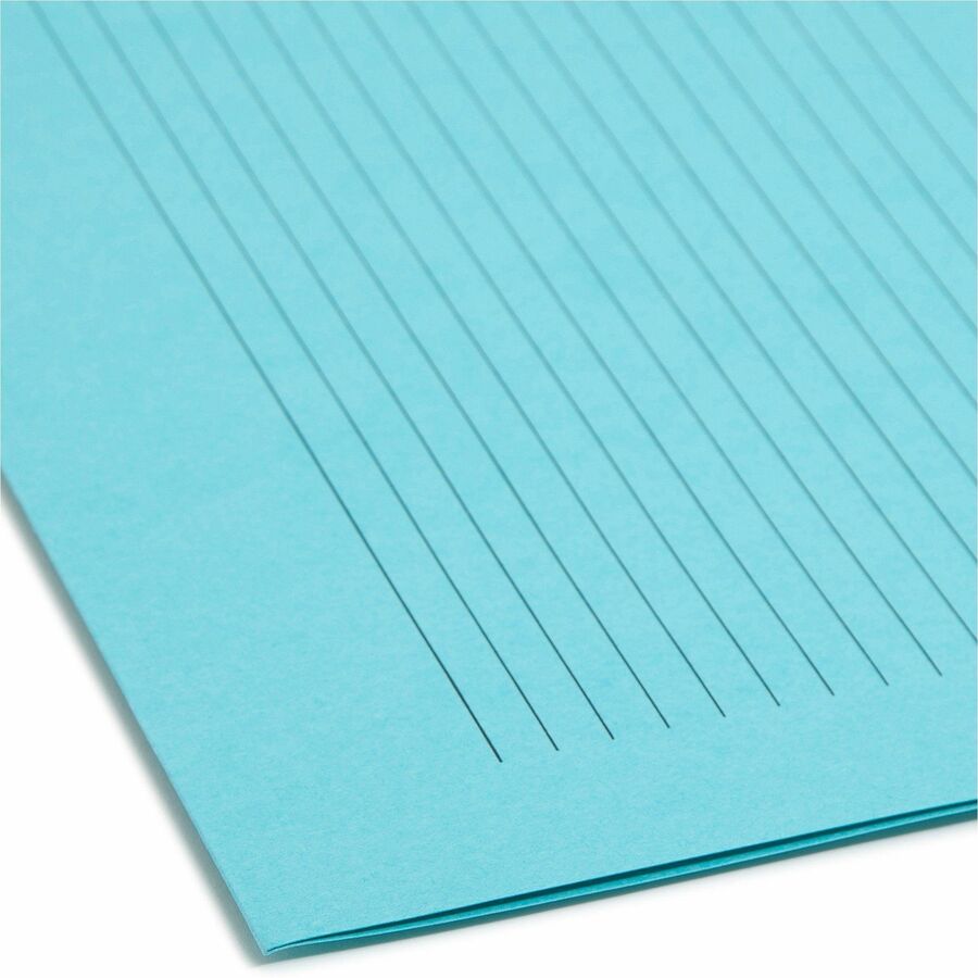 Smead SuperTab 1/3 Tab Cut Letter Recycled Top Tab File Folder - 8 1/2" x 11" - 1 x 2K Fastener(s) - Top Tab Location - Pink, Yellow, Goldenrod, Aqua - 10% Recycled - 24 / Pack