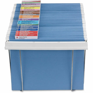 Smead Heavy-Duty Adjustable Hanging Folder Frame - Letter - 16"-24" Long - Steel, Plastic - White