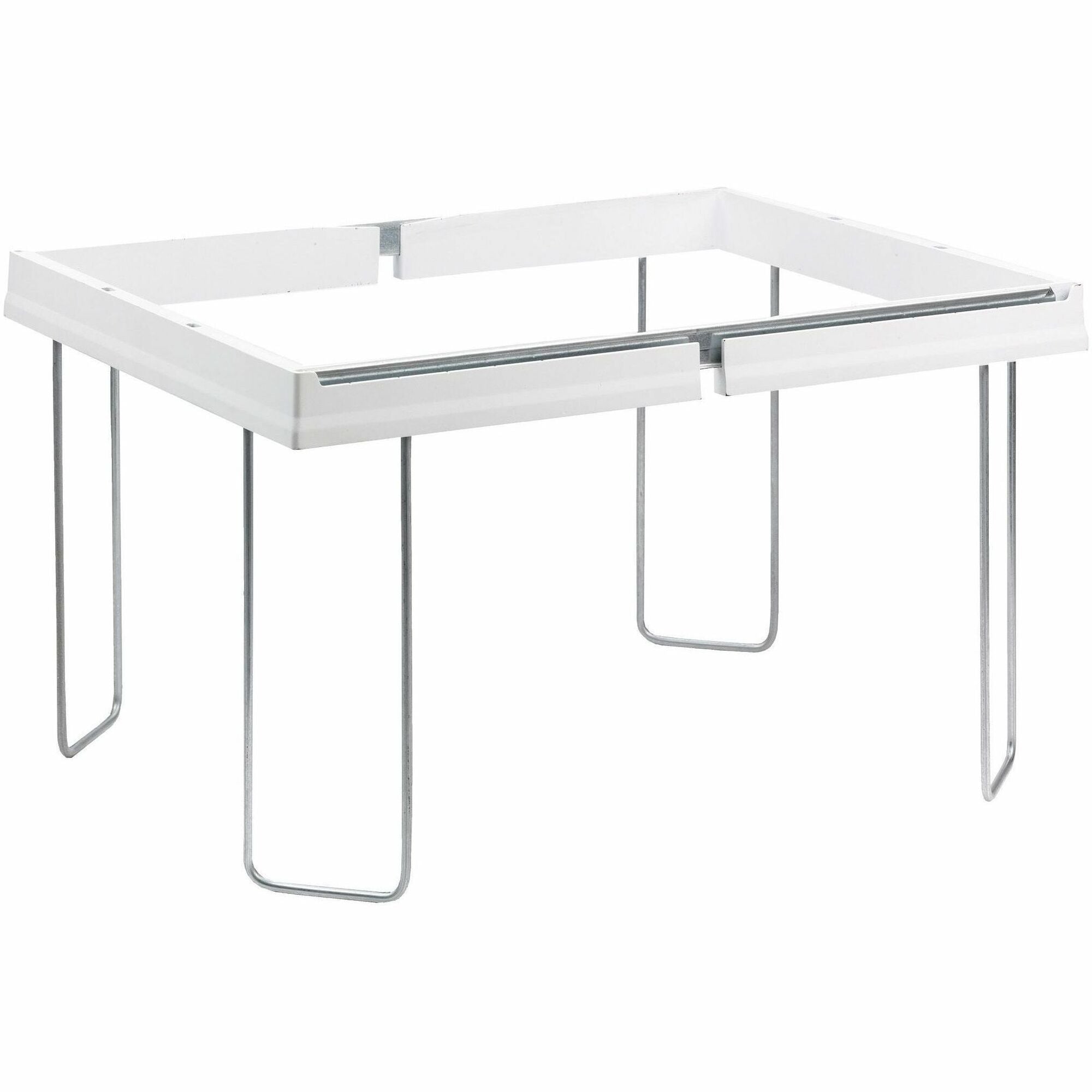 Smead Heavy-Duty Adjustable Hanging Folder Frame - Letter - 16"-24" Long - Steel, Plastic - White