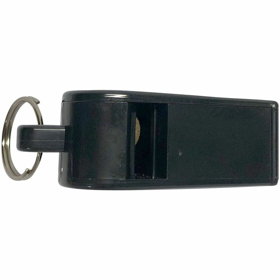 Sports Whistle, Medium Weight, Plastic, Black, Dozen