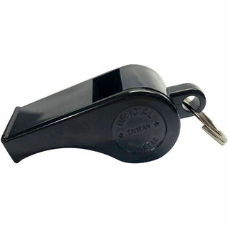 Sports Whistle, Medium Weight, Plastic, Black, Dozen