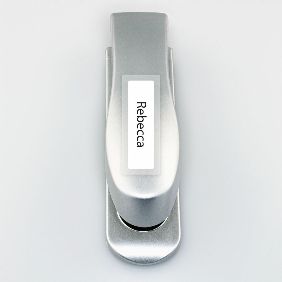 Self-Laminating ID Labels, Inkjet/Laser Printers, 1.332 x 3.5, White, 10/Sheet, 25 Sheets/Pack