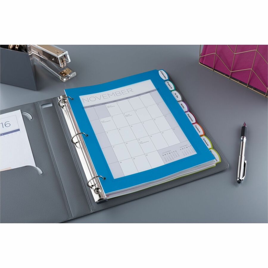 Big Tab Ultralast Plastic Dividers, 8-Tab, 11 x 8.5, Assorted, 1 Set