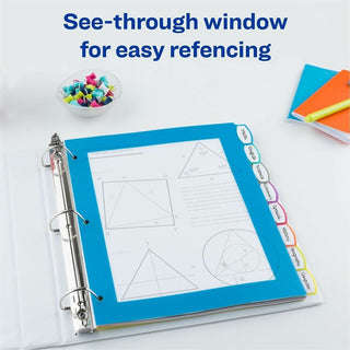 Big Tab Ultralast Plastic Dividers, 8-Tab, 11 x 8.5, Assorted, 1 Set