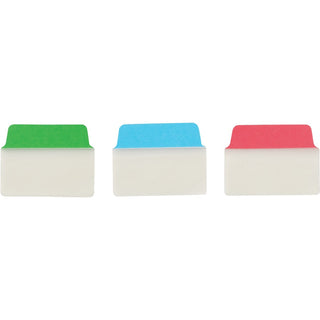 Ultra Tabs Repositionable Tabs, Standard: 2" x 1.5", 1/5-Cut, Assorted Colors (Blue, Green and Red), 24/Pack