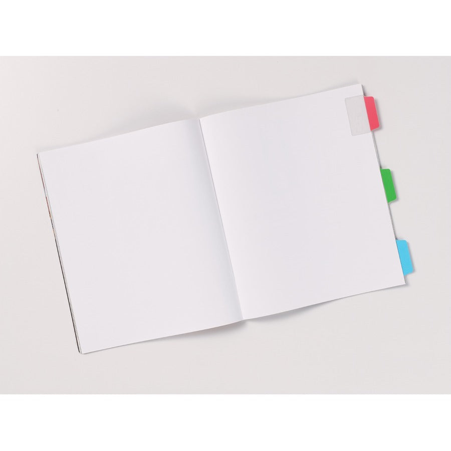 Ultra Tabs Repositionable Tabs, Standard: 2" x 1.5", 1/5-Cut, Assorted Colors (Blue, Green and Red), 24/Pack