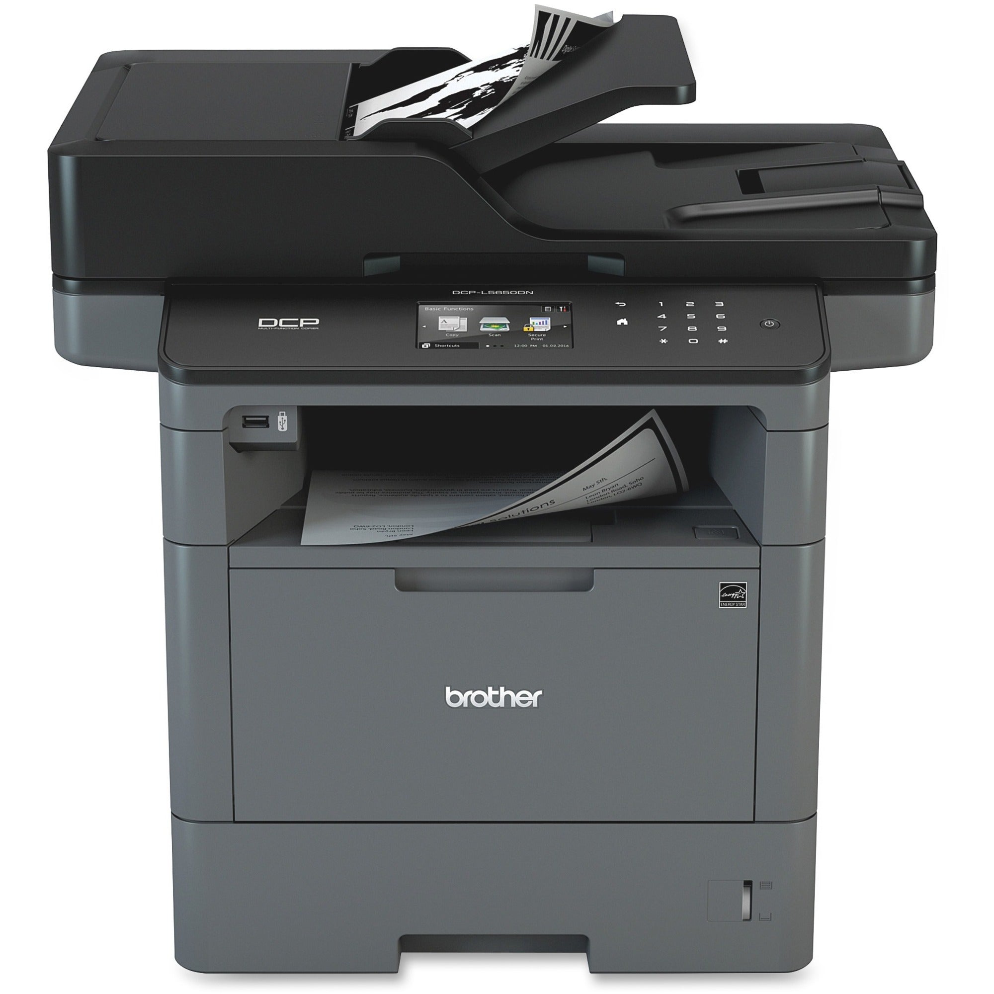DCPL5650DN Business Laser Multifunction Printer with Duplex Print, Copy, Scan, and Networking