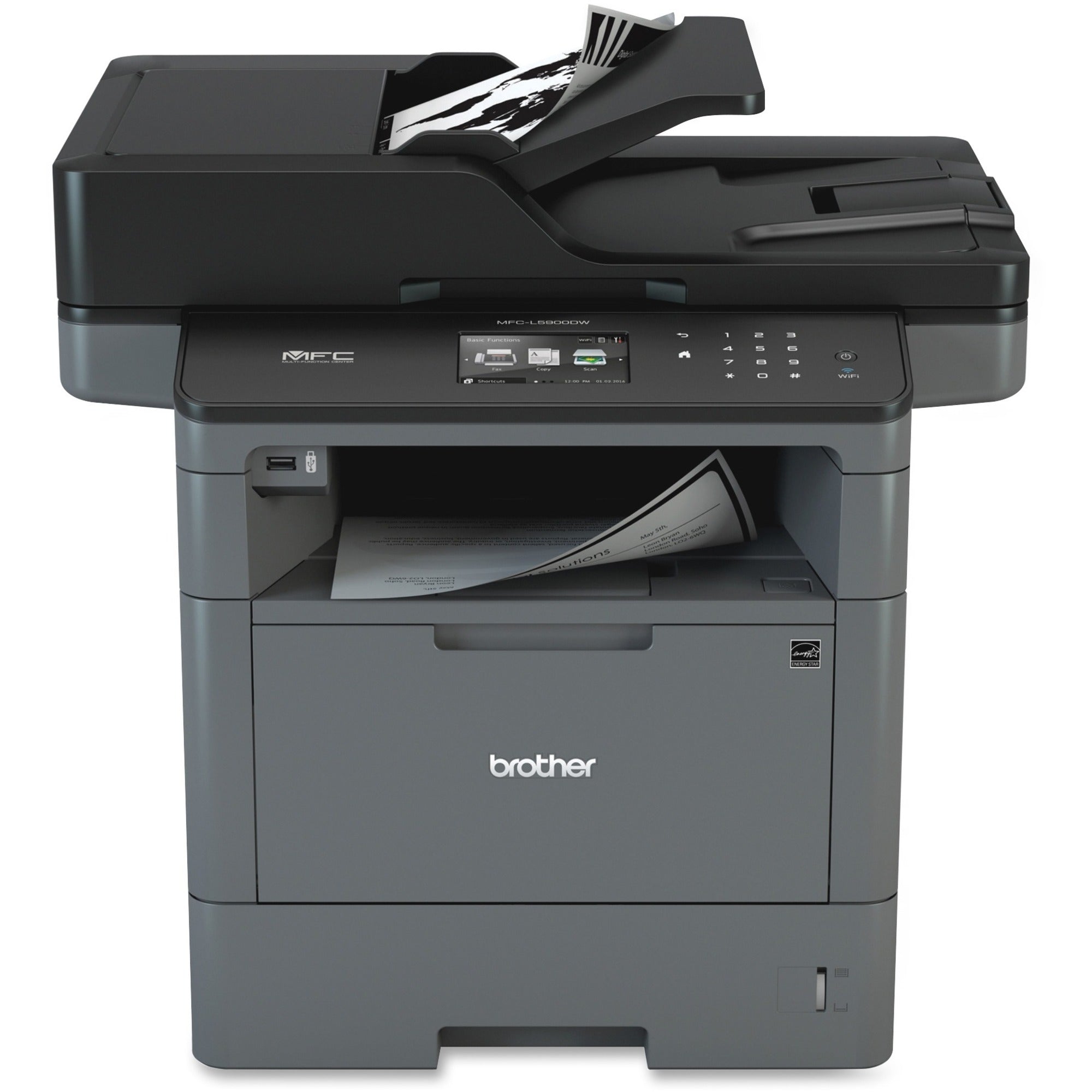 MFCL5900DW Business Laser All-in-One Printer with Duplex Print, Scan and Copy, Wireless Networking - 1