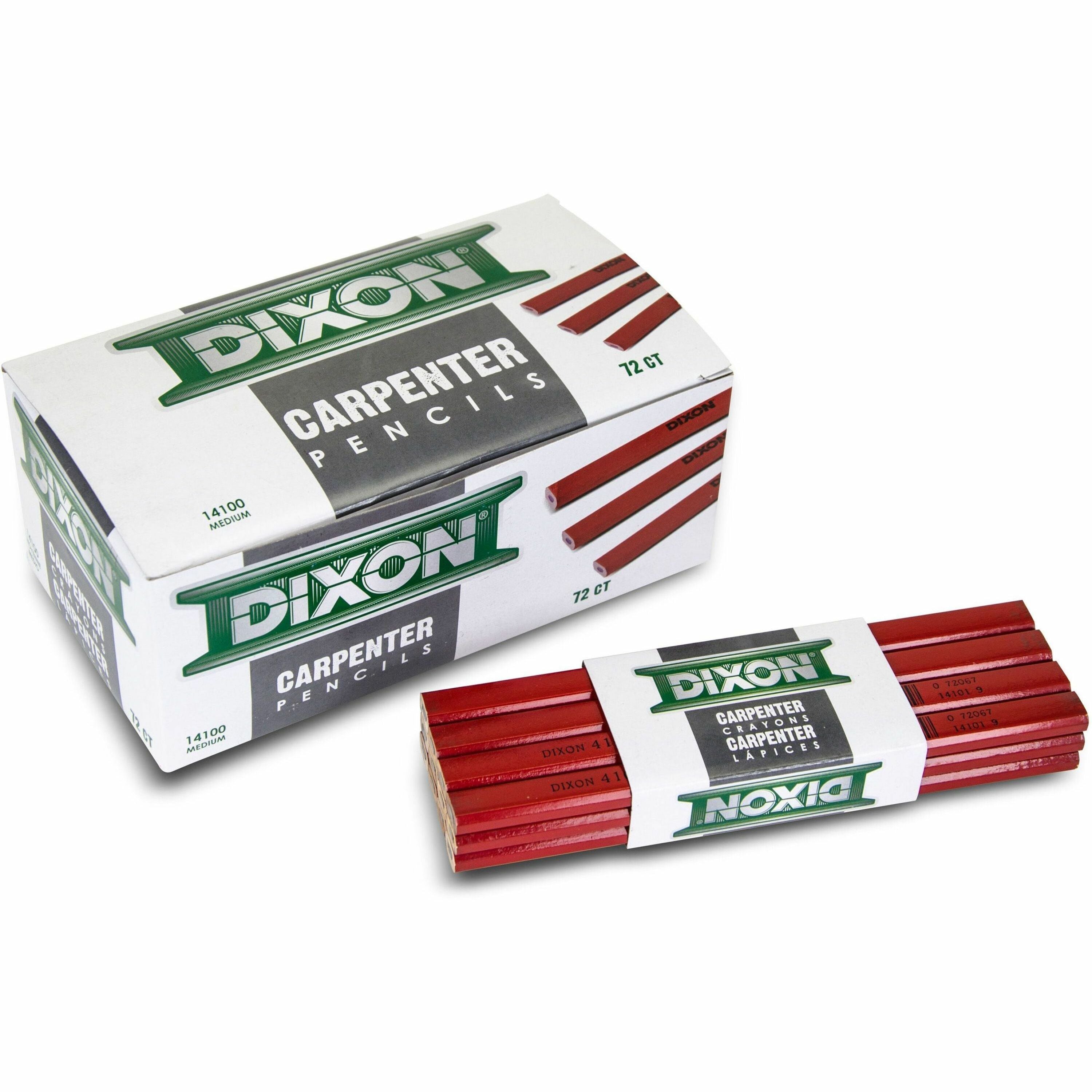 Dixon Economy Flat Carpenter Pencils, Sold as 1 Dozen, 12 Each per Dozen
