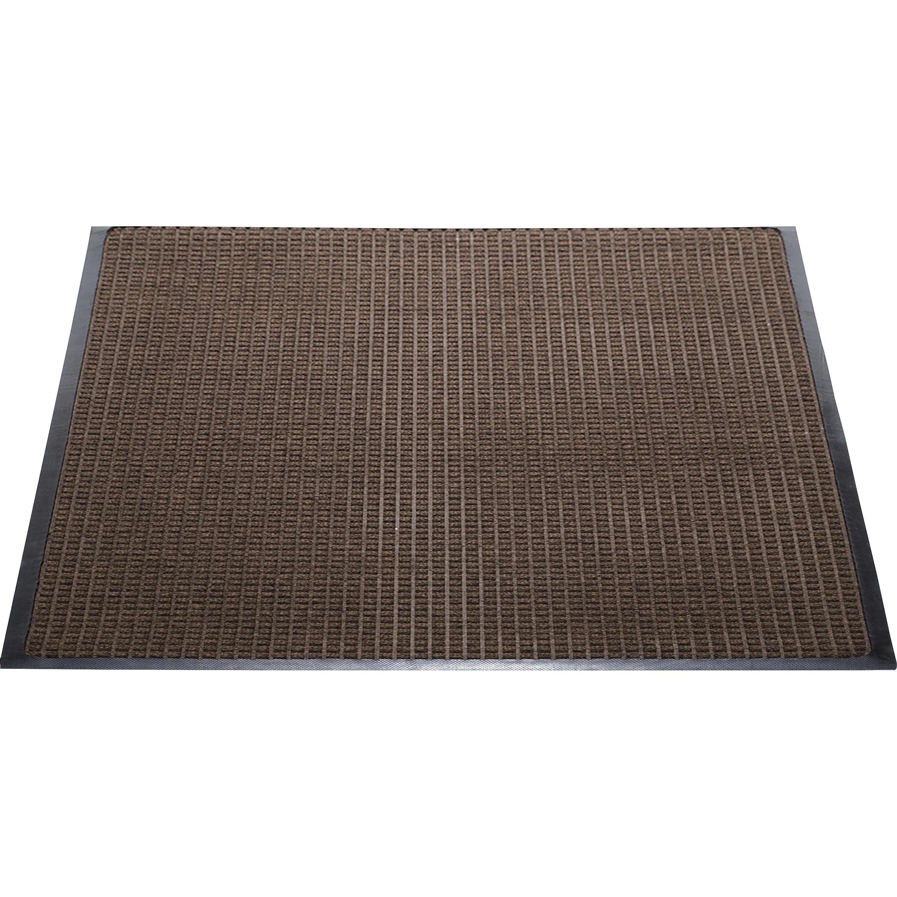 Genuine Joe Waterguard Floor Mat - Floor - 10 ft Length x 36" Width - Rectangular - Rubber - Brown - 1Each - 