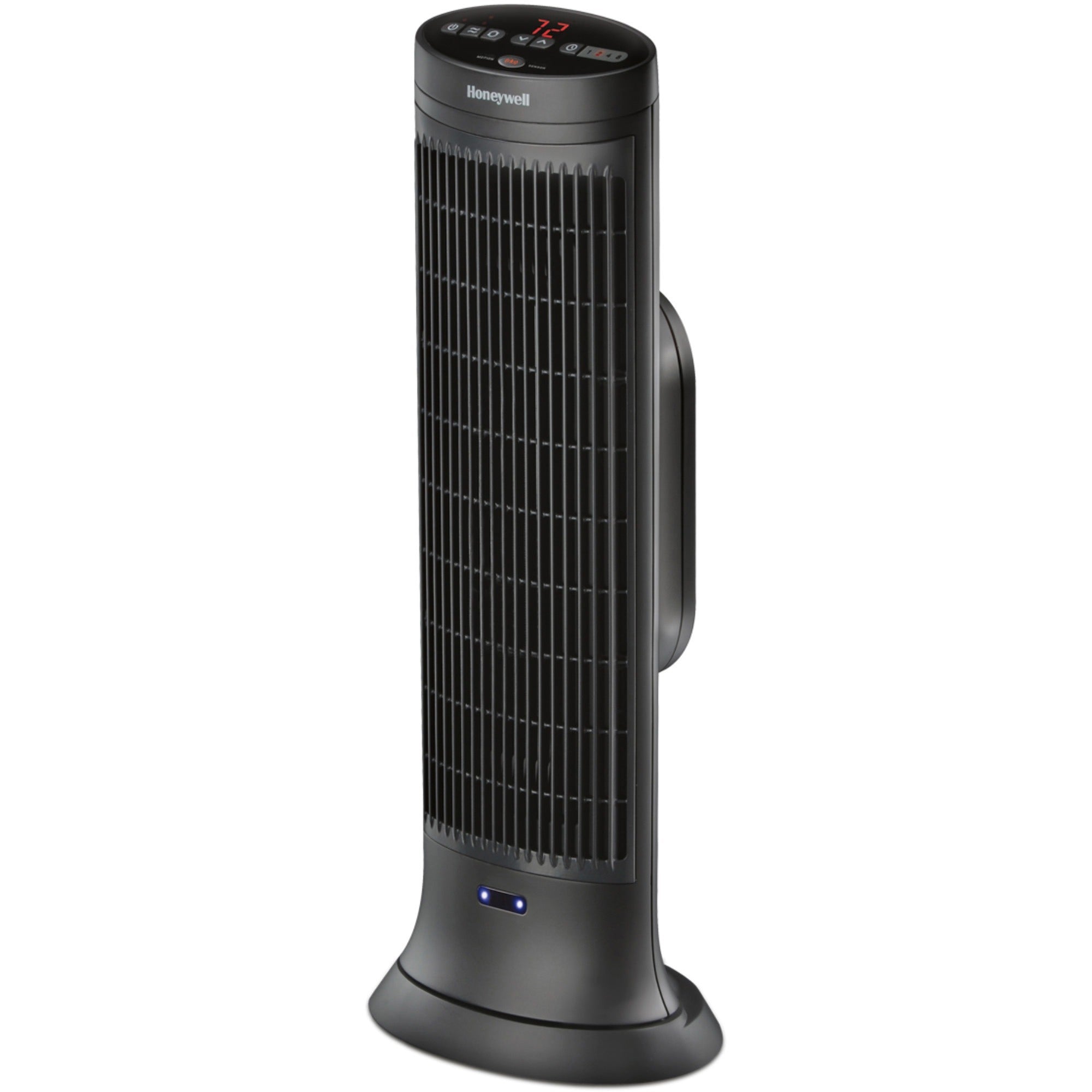 Honeywell Motion Sensor Ceramic Heater - Ceramic - 1500 W - 2 x Heat Settings - Timer - 1500 W - Oscillation - Indoor - Tower - Dark Gray - 