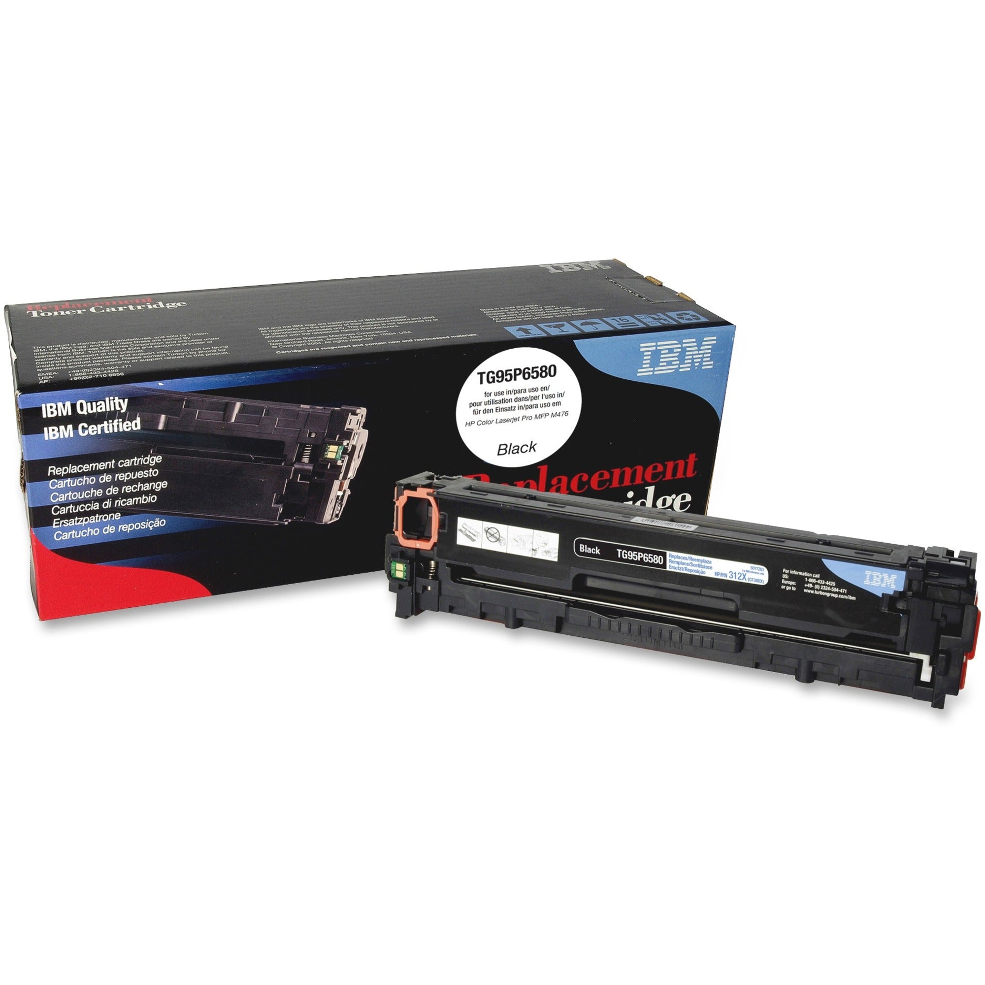 IBM Remanufactured High Yield Laser Toner Cartridge - Alternative for HP 312X (CF380X) - Black - 1 Each - 4400 Pages - 