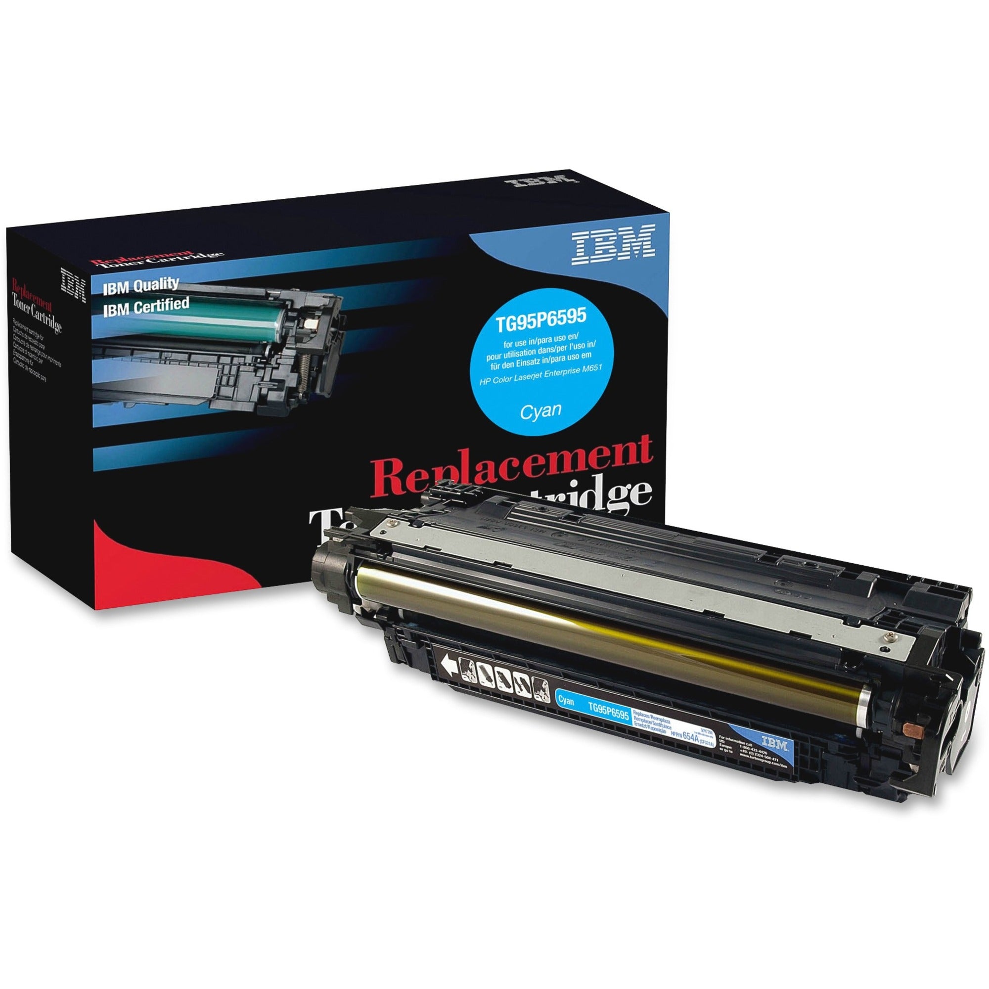 IBM Remanufactured Laser Toner Cartridge - Alternative for HP 654X (CF331A) - Cyan - 1 Each - 15000 Pages - 