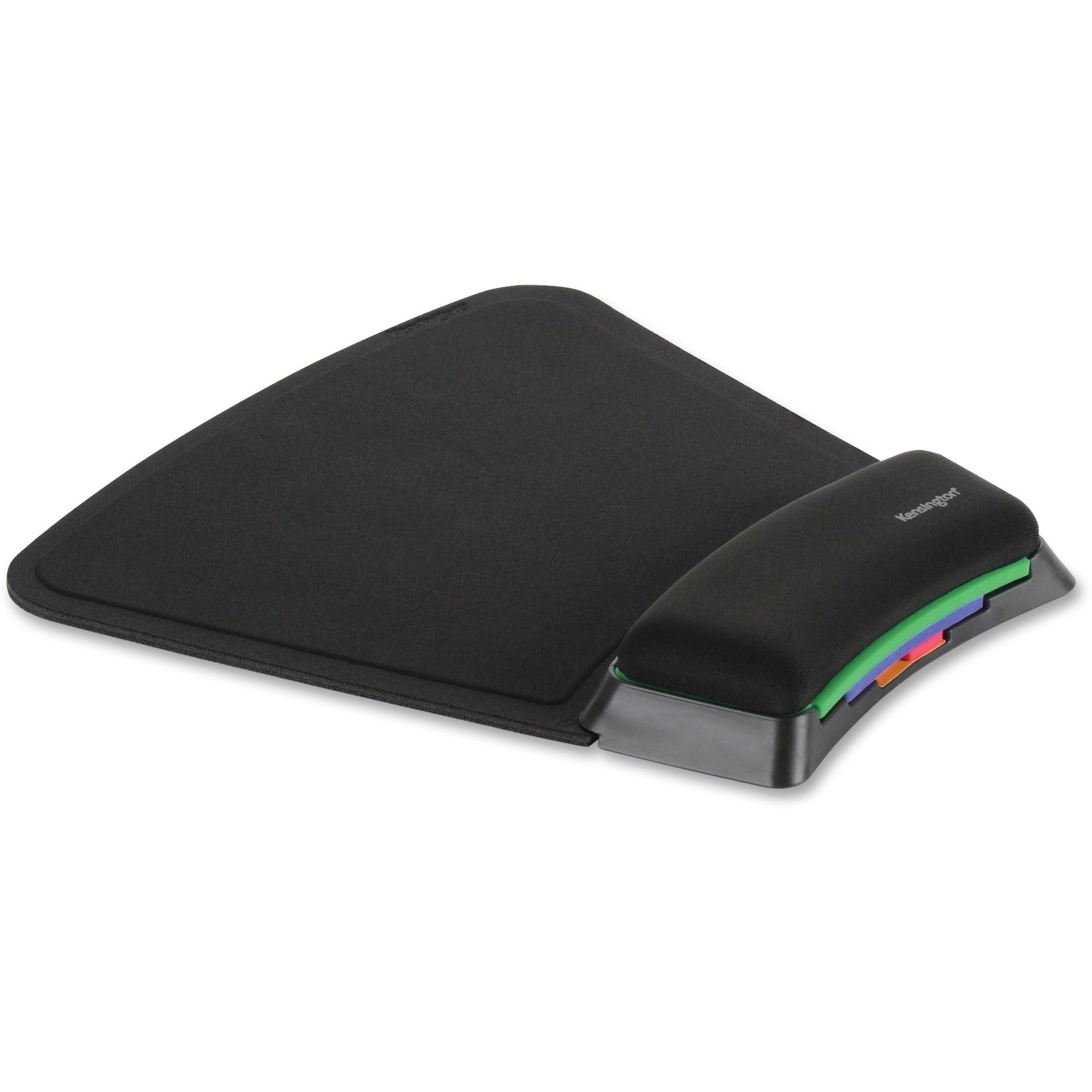 Kensington SmartFit Mouse Pad - 10.38" x 10.25" Dimension - Black - Gel, Fabric - 1 Pack - 