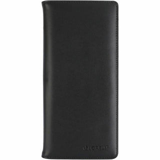 Lorell Business Card Storage Holder - 0.7" x 4.8" x 7" x - Vinyl, Plastic - 1 Each - Black, Clear