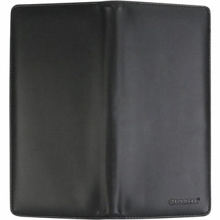 Lorell Business Card Storage Holder - 0.7" x 4.8" x 7" x - Vinyl, Plastic - 1 Each - Black, Clear