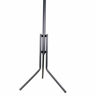 Lorell Tripod Base Coat Rack - 4 Hooks - 4 Pegs - for Coat, Jacket, Hat, Scarf - Metal - Silver - 1 Each