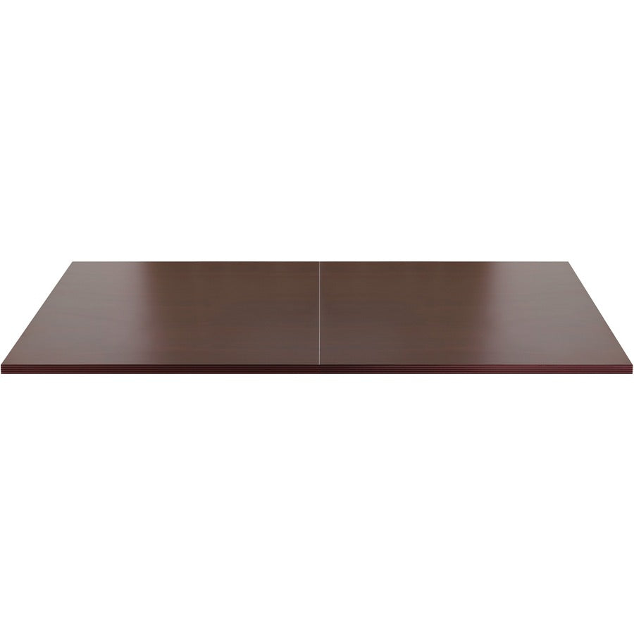 Lorell Chateau Series 8' Rectangular Tabletop - 94.5" x 47.3"1.4" - Reeded Edge - Material: P2 Particleboard - Finish: Mahogany Laminate - Durable - For Meeting