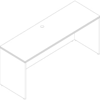 Lorell Chateau Series 8' Rectangular Tabletop - 94.5" x 47.3"1.4" - Reeded Edge - Material: P2 Particleboard - Finish: Mahogany Laminate - Durable - For Meeting - 