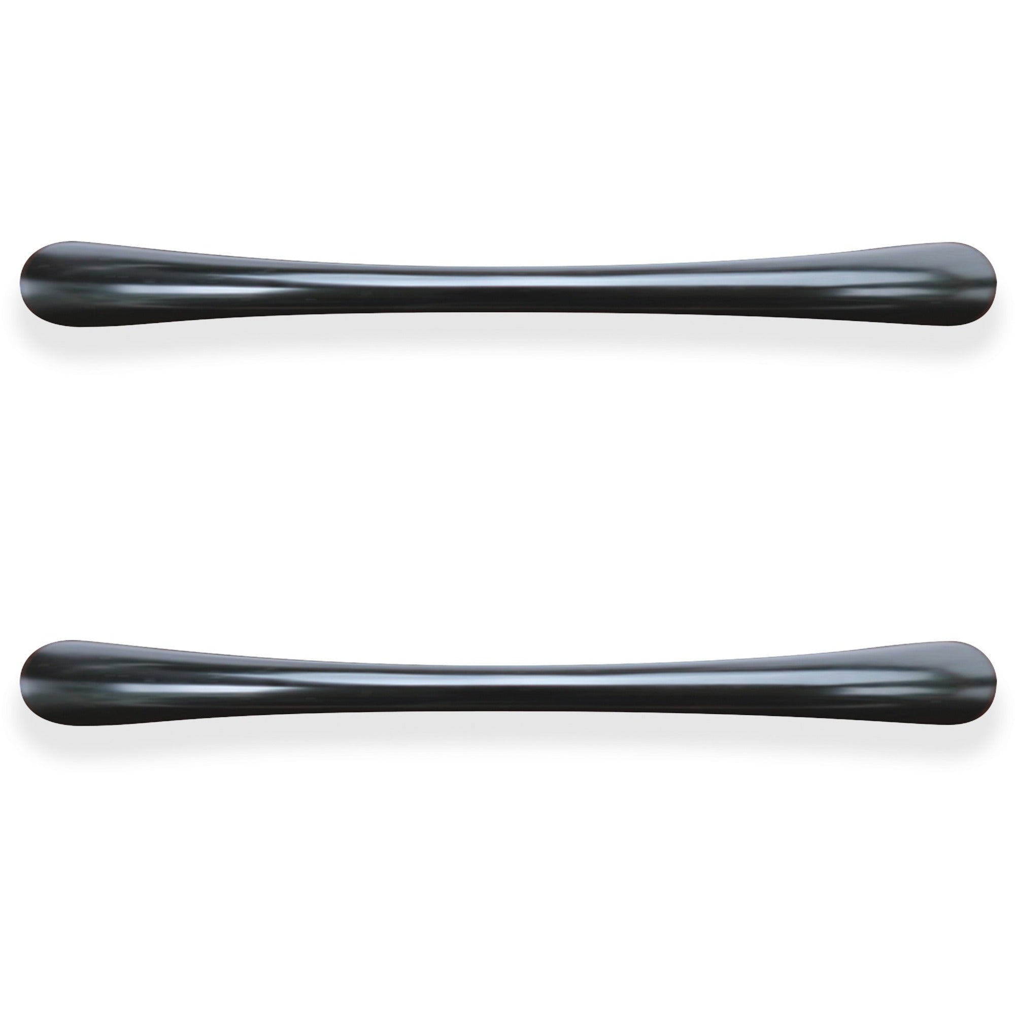 Lorell Chateau Series Laminate Drawer Transitional Pulls - Transitional - 4.5" Width x 0.4" Depth x 1" Height - Aluminum Alloy - Black - 