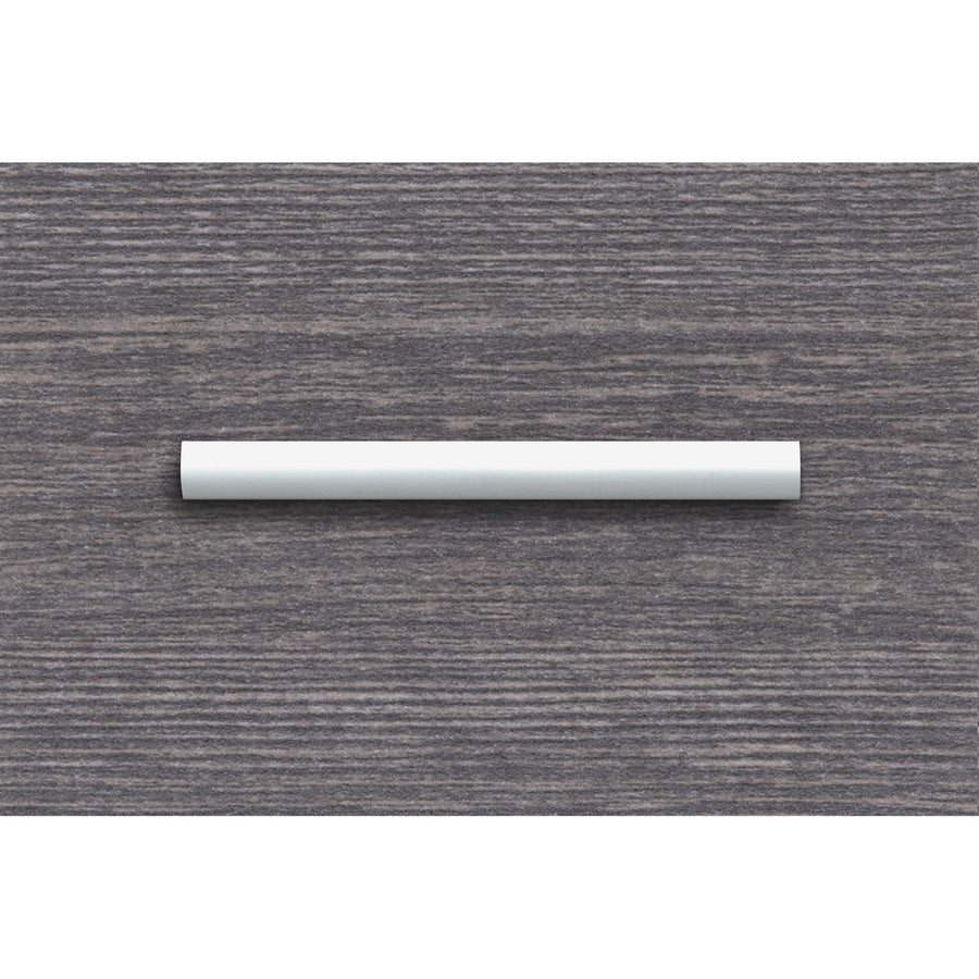 Lorell Chateau Series Laminate Drawer Modern Pulls - Modern - 5.9" Width x 0.6" Depth x 1.1" Height - Aluminum Alloy - Silver