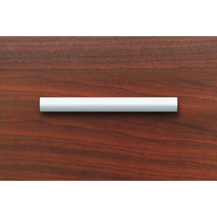 Lorell Chateau Series Laminate Drawer Modern Pulls - Modern - 5.9" Width x 0.6" Depth x 1.1" Height - Aluminum Alloy - Silver - 