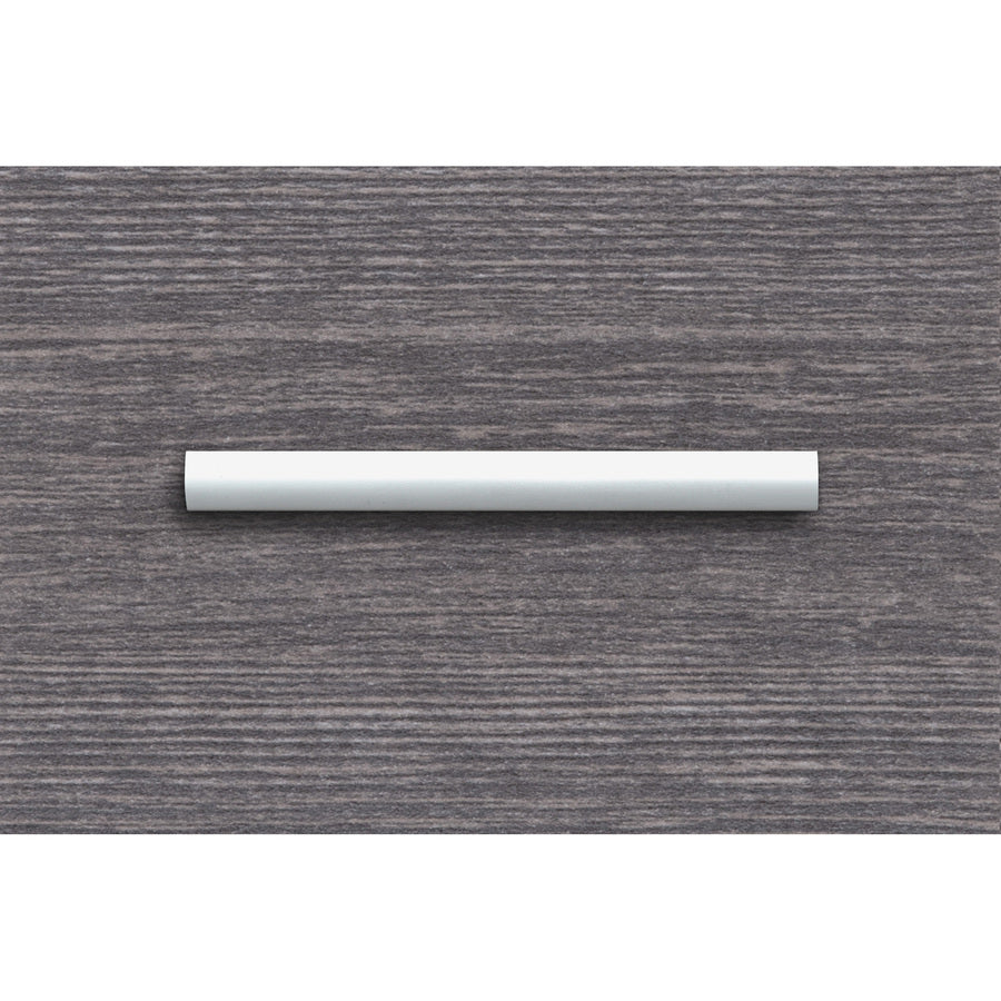 Lorell Chateau Series Laminate Drawer Modern Pulls - Modern - 5.9" Width x 0.6" Depth x 1.1" Height - Aluminum Alloy - Silver - 