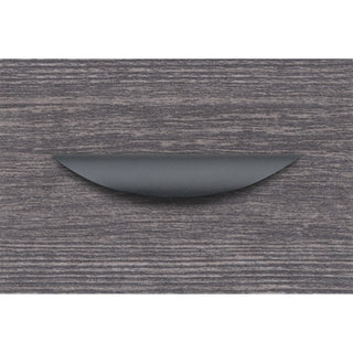 Lorell Chateau Series Laminate Drawer Traditional Pulls - Traditional - 6.4" Width x 1.1" Depth x 0.6" Height - Aluminum Alloy - Black